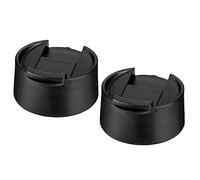 Prurex Replacement Flip Lid for Hydro Flask Wide Mouth Bottles, Water Bottles Accessories for 12-64 oz 2.28" Wide Mouth Sport Bottles(Black 2 Pack