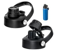 Prurex Replacement Spout Lid for Takeya Wide Mouth 18, 22, 24, 32, 40, 64oz, Water Bottle Lid with Carry Handle - Ideal for Gym & Sport, Leak-Poor (2 Pack)