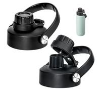 Prurex Spout Lid for Simple Modern Water Bottle 14oz 18oz 24oz 32oz, Replacement Chug Lid for Simple Modern Summit Bottle, One-Handed Operation, Leak-Proof & Durable (2 Pack)