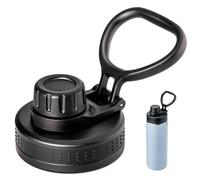 Prurex Spout Replacement Lid for Hydrapeak Wide Mouth Water Bottle 14 26 32 40 50 Oz, Chug Lid with Ergonomic Handle, BPA-Free