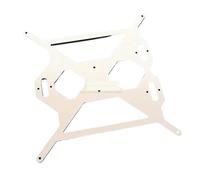 Prusa I3 mk2 6mm thick Aluminium composite heated bed plate Y carriage tray with RJ4JP-01-08 CNC for Reprap Prusa 3D printer distinctive(WHITE,Plate RJ4JP-01-08)