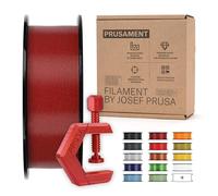 Prusament 3D Printer Filament PETG Carmine Red Transparent 1.75mm - 1kg Spool - High Precision ±0.02 mm - Low Stringing - Strong Layer Bond - No tangling - Ideal for Beginners & Professionals