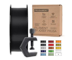 Prusament 3D Printer Premium Filament PETG Matte Black 1.75mm - 1kg Spool