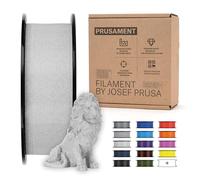 Prusament 3D Printer Premium Filament PLA Marble Grey 1.75mm - 1kg Spool - High Precision ±0.02 mm - Low Stringing - Strong Layer Bond - No Tangling - Ideal for Beginners & Professionals