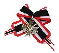 Prussia Cross Merit Medal German Medal Badge Ribbon Ribbon Accessories Chest Pins(Light Grey)