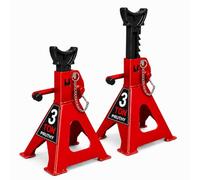 PRUTHY Jack Stands, Double Locking and Adjustable Height Axle Stands, 3 Ton Car Jack Stands for Car Van Truck, Garage Workshop Lifting Tools, 1 Pair