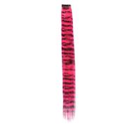PRUTUHEA Feather Hair Extension Kit 18inch Colorful Clip-In Hair Extensions Leopard Print Synthetic Hairpiece For Women Girls Party Daily Use (2 Pack)
