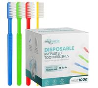 PRUVADE Disposable Toothbrushes with Toothpaste, Built-In - Individually Pre-Bonded Toothbrushes | Waterless Toothbrush Single Use with Soft Bristles for Airbnb, Hotel - 36 Pack
