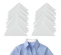 PRVCFZ 100 Pcs Shirt Collar Stiffeners, Collar Stiffeners, Collar Stay Stickers, Collar Stays, Shirt Collar Stiffeners for Men, Collar Fixation Shirt Collar Stiffeners, Suitable for Shirts White