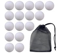 PRVCFZ 16 PCS Golf Balls, 41mm Practice Golf Balls, Ball Training Kids Indoor,Small Trainer Game Pack, Hollow Golf Training Balls for Swing Practice Driving Range Home Backyard Use