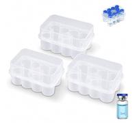 PRVCFZ 3 PCS Peptide Case,Vial Case Bottle for Home Storage and Travel Use, Compact 3ml Bottle Rack System with Wall Mounting and Stackable Design, Practical Organizer for Refrigerator and Kitchen