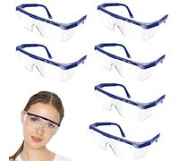PRVCFZ 6 PCS Protective Glasses, Eye Protection Glasses, Eye Protection Goggles, for Fog Protective Glasses, Eye Full Protection for Construction Laboratory Outdoor Protective Glasses
