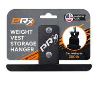 PRx Performance Weight Vest Storage Hanger USA Made Heavy Duty Steel Wall Mounted Tactical Gear Backpacks Body Armor Plate Carrier Vests Home Gym Accessories