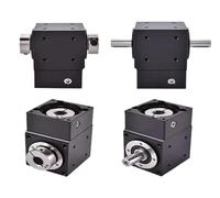 PRXFRWOW 1pcs 90° Right Angle Steering Gear Precision Commutator for Nema 23 Stepper Motor 60mm Servo T-Shaped L-Shaped Cross(Dual axis-8mm input,5 to 1)