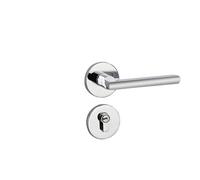 PRXFRWOW Bedroom Room Interior Door Lock PVD Split Lock zinc Alloy Magnetic Silent Door Lock Light Luxury Room Door Lock(Bright chrome door lock)