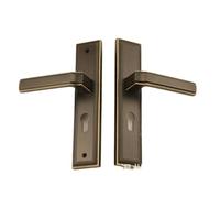 PRXFRWOW Chinese Style Pure Copper Solid Wood Door Lock Bedroom Retro Indoor Door Lock Silent European Style Handle Simple Handle(228M 28 Bronze)