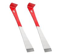 Pry Bar Scraper Set,2 PCS Stainless Steel Baseboard Removal Tool with Hanging Hole for Kitchen Remodel Scraping Pulling Lifting