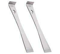 Pry Bar Scraper Set,2 PCS Stainless Steel Baseboard Removal Tool with Hanging Hole for Kitchen Remodel Scraping Pulling Lifting
