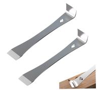 Pry Bar Set 2Pcs 10 Inch Stainless Steel Flat Pry Bar Scraper, High Hardness Small Tools for Woodworking, Pulling, Prying and Scraping