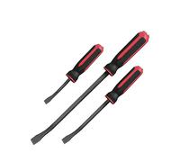 Pry Bar Set, Strike Cap Handle, Angled Tip, Rust Proof Finish, Machanic Tools for Prying, Scraping, Lifting, Pulling | 3-Piece Hand Tools Set