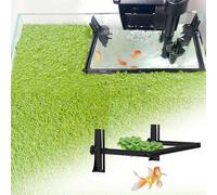 Pryitier Aquarium Floating Plant Barrier, Floating Plant Corral Self Adjusts to Water Level Fish Tank Fence Keeps The Floaters Away from The Filter