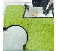 Pryitier Aquarium Floating Plant Barrier, Floating Plant Corral Self Adjusts to Water Level Fish Tank Fence Keeps The Floaters Away from The Filter