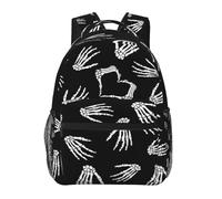 PRyLqKS Gothic Goth Horror Backpack,Fashion Bat Pattern Daypack Computer Backpacks Bookbag for Men Women