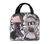 PRyLqKS M-urder Drones Portable Aluminum foil Thickened Insulated Lunch Bag, Suitable for Office, Picnic, Hiking, Beach Black