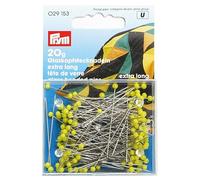 Prym Glass Headed Pins, 60mm, 20g, Yellow