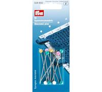 Prym Macramé Pins 028650 – Steel 55 x 1.15 mm, Silver/Assorted Colour, 10 pcs