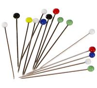 Prym 029157 Glass-Headed Pins No. 9 Assorted col 0.60 x 30 mm 100 gram Box, Steel, Colourful, 30 x 0,6mm