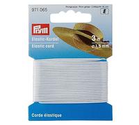 Prym Elastic Cord – 1.5 mm Over-Braided – 3 m – White