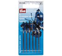 Prym Embroidery Needles Tapestry Blunt Point No. 14 Silver col with Gold Eye 1.90 x 60 mm