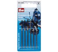 Prym 1.90 x 60 mm Number 14 Tapestry Blunt Point with Eye Embroidery Needles, Pack of 6, Gold/Silver