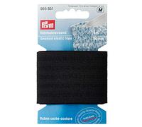 Prym Seamed Elastic Tape 50 mm black, 80% polyester, 20% ED