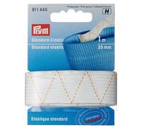Prym 1 m x 25 mm Standard Elastic, White