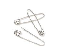 Prym Safety Pins, 27 mm, Silver, Pack of 1000, Alloy Steel, 27mm