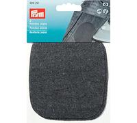 Prym 11 x 10 cm 2-Piece Denim Patches for Ironing/Sewing-On, Black