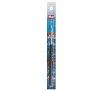 Prym 14 cm x 4 mm Crochet Hooks for Soft Wool, Aluminium Silver, Coloured, 4mm