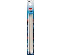Prym Double-Pointed and Glove Knitting pins alu Pearl Grey 15 cm 3.00 mm, Silver