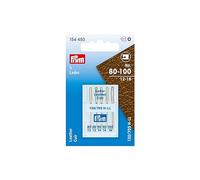 Prym 154450 Sewing Machine Needles Leather 130/705 No. 80-100, Assorted, Steel, Silver, Leder