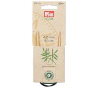 Prym 16"" Circular Bamboo 4mm Knitting Needles Natural