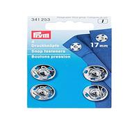 Prym Sew On Metal Snap Fasteners Silver - per pack of 4