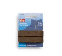 Prym 17mm Flat Cord for Hoodies Brown - per pack