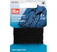 Prym Lacing Tape Imitation Leather 4 mm Black