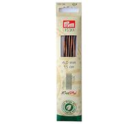 Prym 223124 Knitting Needles Natural Coloured 15 cm 4.00 mm Wood Multicoloured 4 mm