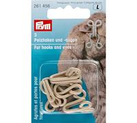 PRYM_261456-1 Faux Fur Hook & Eye, Polyester, Beige, 9.3 x 5.7 x 1.8 cm