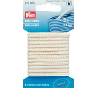 Prym 3 m x 4.5 mm Baby Elastic, White