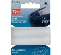 Prym 30 mm 1 m Soft Elastic Tape, White