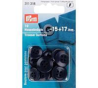 Prym 311318 Trouser Buttons 15 + 17 mm Dark Blue